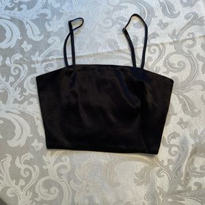 Zara silk crop top